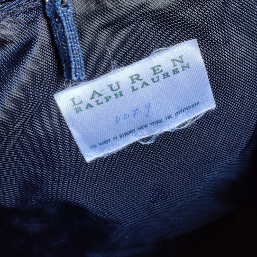 Vintage 90s Lauren Ralph Lauren Jean Tote - Picture 3 of 5
